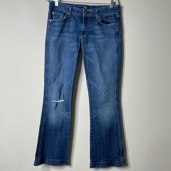 7 For All Mankind A Pocket Flare Jeans 29 - Picture 1 of 7